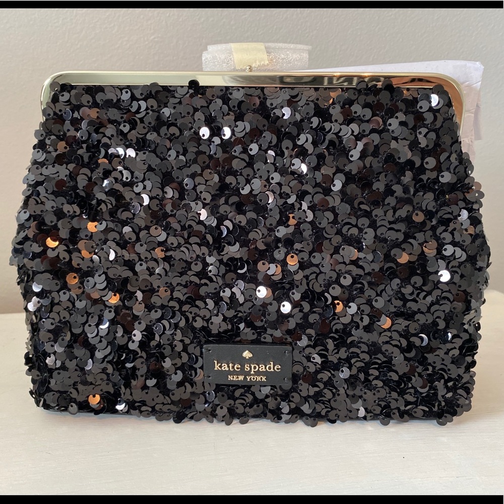 NWT KATE SPADE Sequin Convertible Clutch
